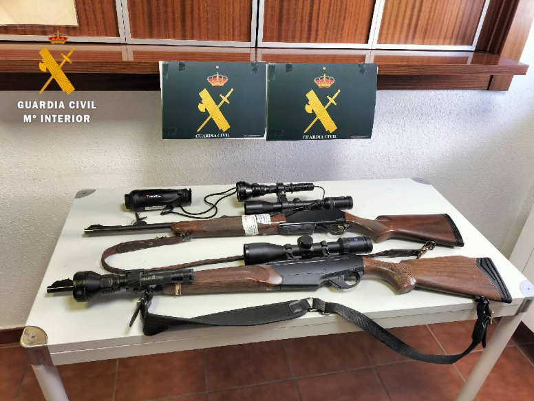 Guardia Civil descubre a dos cazadores furtivos en Monsagro (Salamanca)